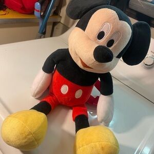 Classic Mickey Mouse Plush Toy - Black, Red, Yellow plushie back pack